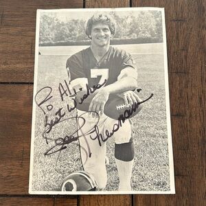 Personalized Autograph - Joe Theismann Vintage
